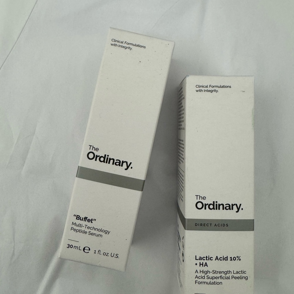 The Ordinary Bundle - Buffet & Lactic Acid- Brand New